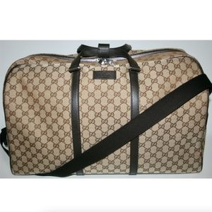 Gucci GG Supreme Monogram Boston Luggage Bag